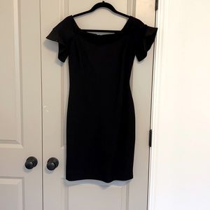 Black formal cocktail dress